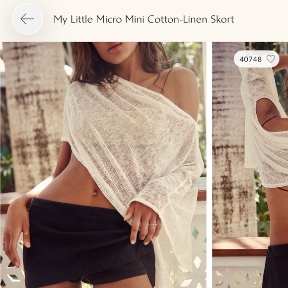 Free People Pants - FP My Little Micro Skort NWT